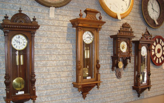 Antique Clocks at Keil's Clock Shop in Belleville, Illinois